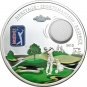 Rare 2012  Cook Is Silver Proof Color $5 Golf Official PGA Tour-Gift Box