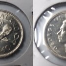 1940 New Zealand Silver 3 pence George V/Maori Indian weapon: Patu club,Nice