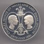1981 Tristan Da Cunha Large Silver  Proof 25 P Charles/Diana Wedding