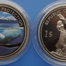 2002 Palau Large Proof Color  $1 Beluga/Bare Breasted Mermaid