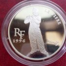 1996 France Large Silver Proof 10 fr/1.5 euro Manet/Flute Player