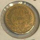1941 French Tunisia 50 Centimes