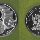 1975 Trinidad &Tobago Proof 50 c Kettle drums