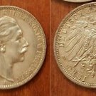 1909 Prussia(Germany) Large Silver 3 marks Kaizer Willhelm-#4