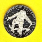 1976 Austria Large Silver  Proof 100 sh Innsbruck Olympics-Slalom