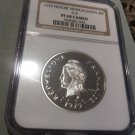 Rare 1979 New Caledonia Silver 50 Francs Piedfort NGC PF68