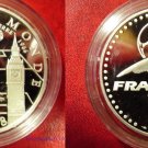 1997 France Large Silver Proof 10 fr Soccer(Football)/England/Big Ben