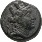 Ancient Greece 2-1 Cent BC CILICIA HIERAPOLIS CASTABALA TYCHE GODDESS EAGLE