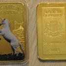 Somalia 2013 Goldplated Color Rectangular 25 shilling-Mystical Creatures-Unicorn