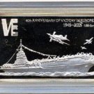 Rare 2005 Malawi Silver Proof 5 Kwacha WWII ships USS Coral Sea