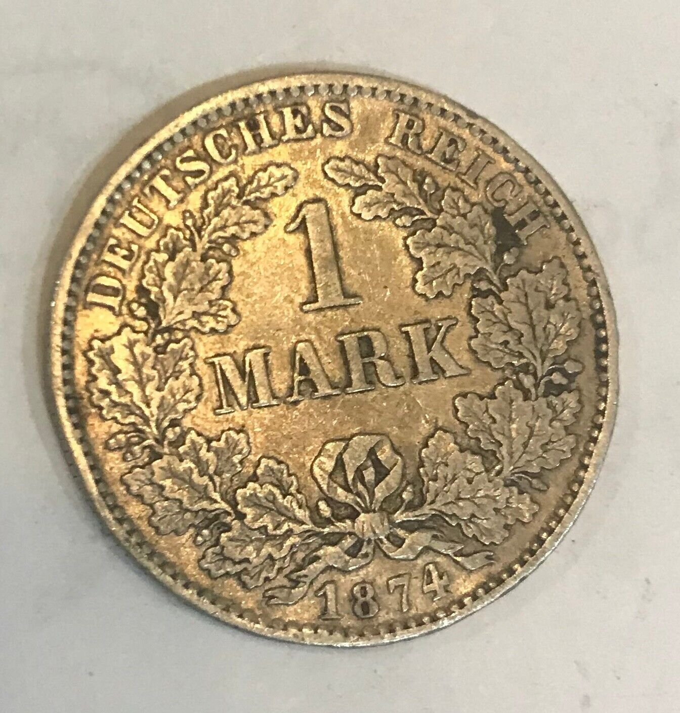 1874 D Germany Silver 1 mark