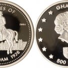2004 Ghana Large Silver Proof 500 Sika- Olympic Amsterdam 1928 Equestrian