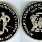 1996 St.Thomas Large Proof 1000 D USA Olympic Soccer
