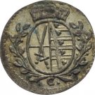 Rare Saxony 1765 Silver pfennig-super nice #3