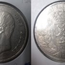 1873 Belgium Large Silver 5 Francs- Nice