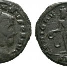 Ancient Rome  AD 309-311 MAXIMIANUS GALERIUS FOLLIS SISCIA GENIUS PATERA