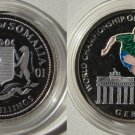2001 Somalia Silver Color Proof 100 sh-Soccer 2006 World Cup