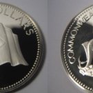 1976 Bahamas Huge Sterling Silver Proof $5-Flag
