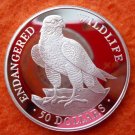 1991 Cook Is Large Silver Proof $50 Falcon