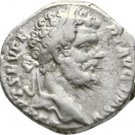 Ancient Rome Septimius Severus 193- 211 AD SILVER DENARIUS MARS TROPHY