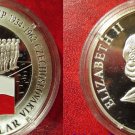 2001 Cook Is.Large Silver Proof  $1 World Cup Soccer Runner Up Czechoslovakia