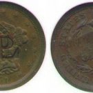 Rare USA half cent 1851 trade token Z80M NGC 63