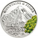 2014 Palau Large Silver Proof Color $5-Mountains & Flora Dhaulagiri