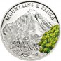 2014 Palau Large Silver Proof Color $5-Mountains & Flora Dhaulagiri