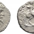 Ancient Rome Septimius Severus 197 AD SILVER DENARIUS LAODICEA HORSE SPEAR
