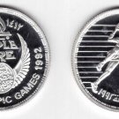 1992 Egypt Large Silver Proof 5 P-Olympic Handball