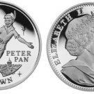 2002 Gibraltar Large Silver Proof  1 Crown Peter Pan