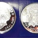 Rare 1982 Jamaica Silver Proof $5 Manley