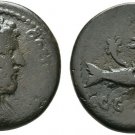 Ancient Rome AD 177 - 192 MYSIA PARIUM COMMODUS Capricorn Globe Cornucopia