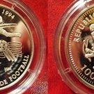 2002 Togo Large Silver Proof 1000 fr Soccer-USA 1994 World Cup