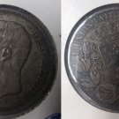 1873 Belgium Large Silver 5 Francs- #5
