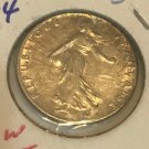 1919  France Liberty  silver 50 Centimes