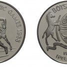 1988 Botswana Large Silver Proof 5 Pula- Olympic Runner/Zebra/Shield