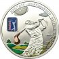Rare 2013 Cook Is Silver Proof Color $5 Golf Official PGA Tour-Gift Box