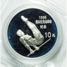 1995 China Large Silver Proof 10 Y- Olympic Gymnast