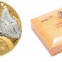 Rare 2015 Cook Is.Large Proof Silver Gilt $5 Butterfly-Shades Of nature-Gift Box