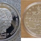 1994 Netherlands Large Proof Silver 25 Ecu Juliana/Bernhard