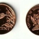 1977 Trinidad &Tobago Proof 1 c Hummingbird Balisier