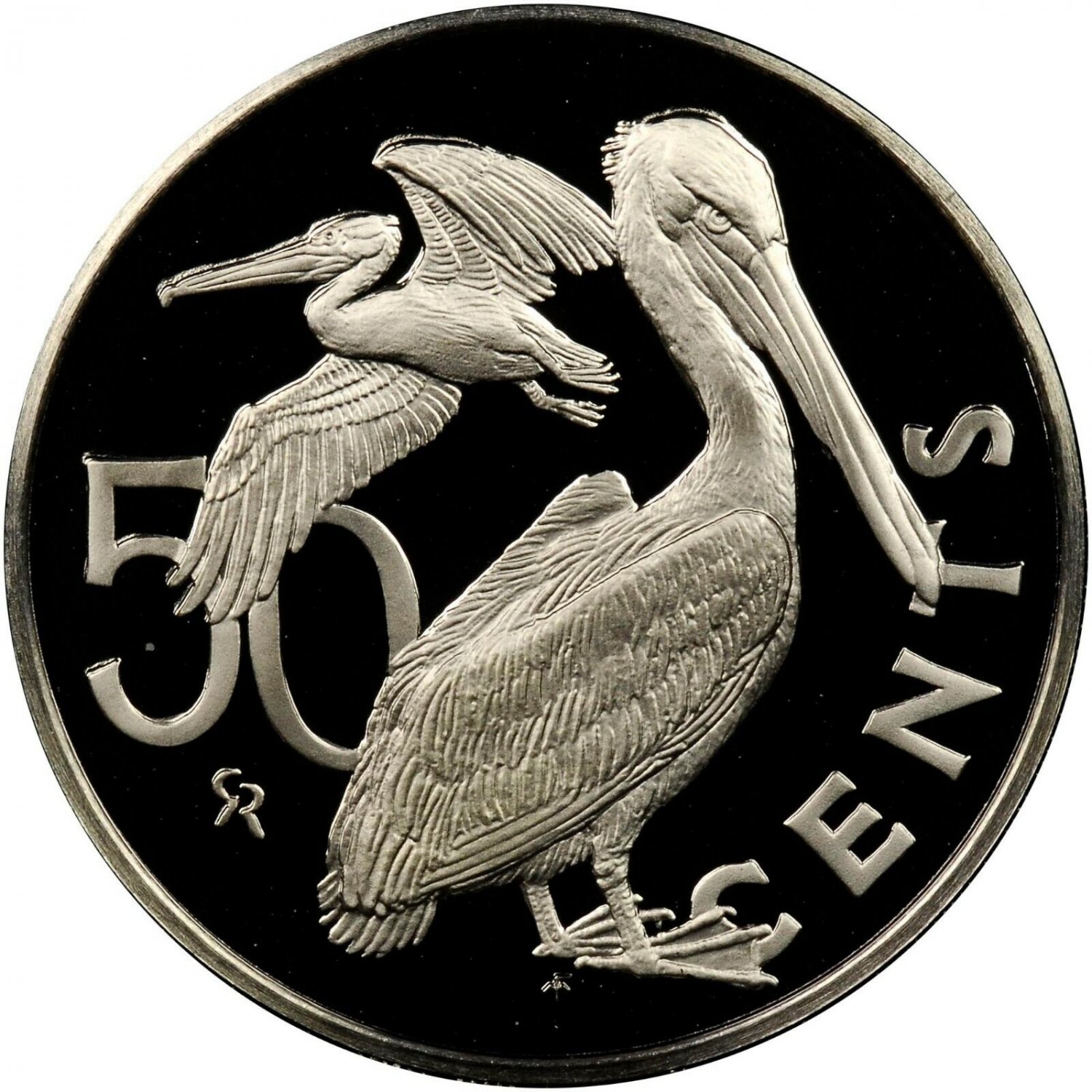 1979 British Virgin Is. Proof 50c- Pelican
