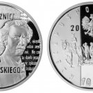 2008 Poland Silver  Color Proof 10 ZL Uprising/ composer/pianist Paderewski