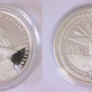 1990 Marshall Isl.Large 1 OZ Silver Proof $50-WWII-Battle of Britain-Airplane