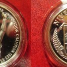 1987 Niue Large Silver $50 Olympic Tennis- Boris Becker