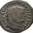 Ancient Rome Antiochia Diocletian 284-305 AD Large Silvered Follis GENIUS-NICE-2