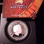 2009 Australia Large Color Silver Proof $1- Kangarooo-Nice Gift Box