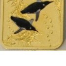 Somalia 2013 Goldplated Color Rectangular 25 shilling-Fauna-Penguin