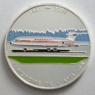 2004 Congo Large Silver Color Proof 1000 fr Airplane BAC-111